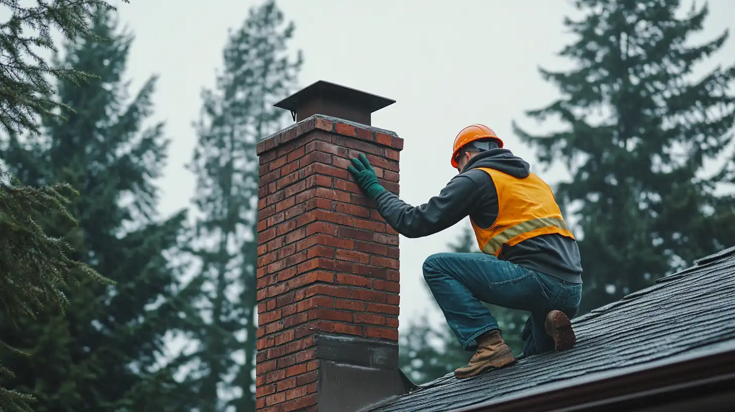Chimney Inspection in Progress