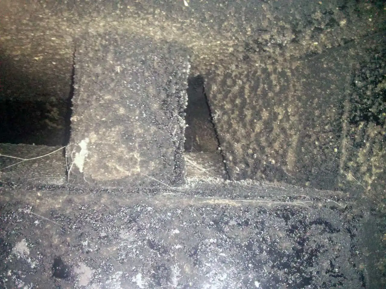 Dirty chimney before Chimney Cleaning Service by Lindbjerg Chimney